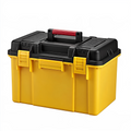 Boîte à outils 50 cm en plastique jaune et noir avec poignée de transport